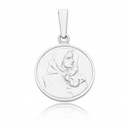 Medalik srebrny Matka Boska Wędrowna