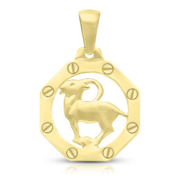 Zawieszka złota 585 znak zodiaku Koziorożec