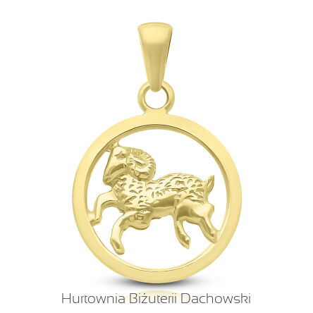 Złota zawieszka znak zodiaku Baran pr.585